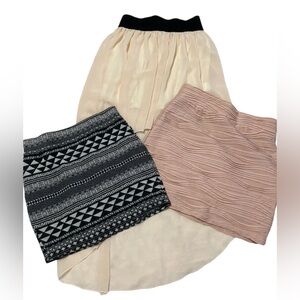 Sparkle and Fade skirts and Cyn by Cynthia Mehra flowy skirt sizes XS/S/One Size